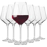 Krosno Copas de Vino Tinto | 490 ML | Avant-Garde Collection Uso en Casa, Restaurante y en Fiestas | Apto para Microondas y Lavavajillas