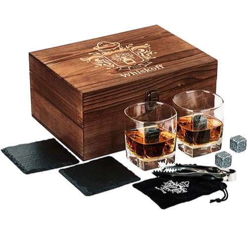 Caja de Juegos de Copas para Whisky