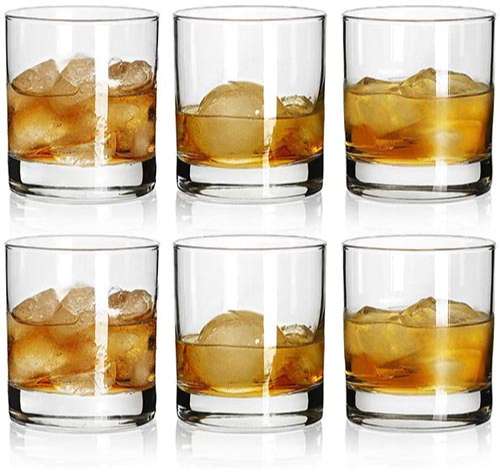 Vasos de whiskey estilo clásico